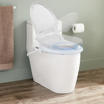 WSIKGHU Bidet Toilettensitz Smart WC Bidet Set mit Düse, Temperatur Einstellbar, Beheizte Toilette | Automatische Reinigung | Lufttrocknung Smart Toilette | EU Lagerbestand