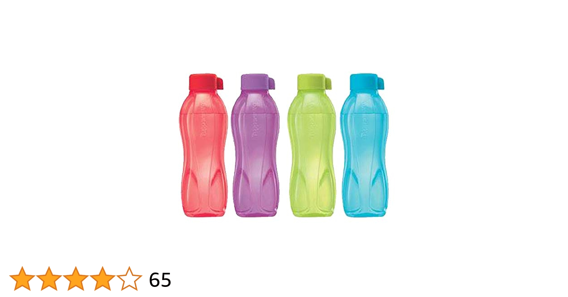 タッパーウェアエコボトル1000ml 4色セット✖️6セット他エコボトルセット タッパーウェア スクエアエコボトル1Lを4本｜Yahoo!フリマ（旧