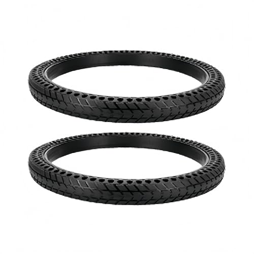 Pneus de vélo 30,5 x 3,8 cm increvables solides 12 x 2,125 nid d'abeille x2