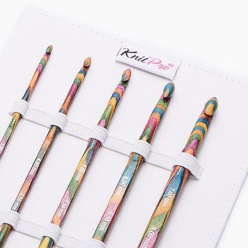 KnitPro Symfonie Double-Ended Crochet Hook Set, Multicolour, 3-8 mm - Image 3