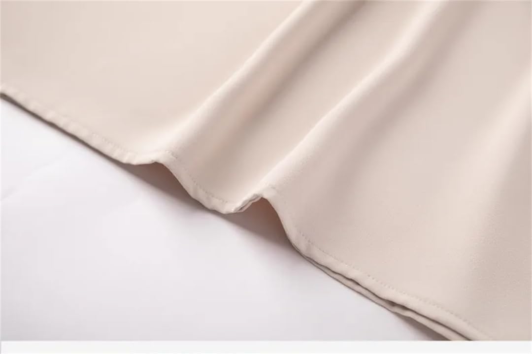 Blusa de manga larga con cuentas Temeprament para mujer, color albaricoque, para oficina, trabajo