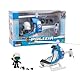 Giochi Preziosi Polizei - Polizeihubschrauber mit original Livrea mit Figur 7 cm, mit Polizei-Pilotenuniform, reich an Zubehör, für Kinder ab 4 Jahren