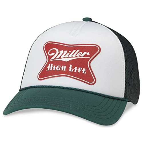 Image of AMERICAN NEEDLE Miller High Life Beer Patch Unisex Adjustable Snapback Baseball Hat