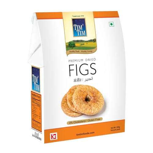 Image of Tim Tim Premium Dried Anjeer 250g | Natural Sun-Dried Figs | High Fiber, Rich in Iron & Calcium | Healthy Dry Fruit Snack