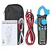 Holibanna Auto-Range Digital Clamp Multimeter with LCD Backlight Voltage Tester for Ac Dc Temperature Resistance Capacitance Frequency Diode Testing Pocket Clip for Industrial and
