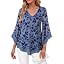 Light Blue Velvet Floral
