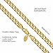 LIFETIME JEWELRY 8mm Cuban Curb Link Chain Necklaces for Women & Men 24k Gold Plated (16 inches)