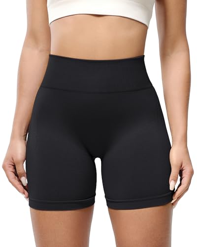 TAYOEA Women's Workout Shorts with Butt Lifting Scrunch & Tummy Control Seamless Gym Yoga Athletic Biker Shorts for Women2