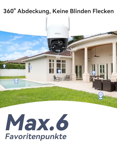 Imou 3K/5MP Solar Überwachungskamera Aussen Akku mit KI Personen-/Fahrzeugerkennung, 360° PTZ WLAN IP Kamera Outdoor Kabellos… – Ansicht 5