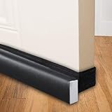 BKSAI Under Door Draft Stopper for Bottom of Door Window Cover 2' Gap Cuttable 31' No Adhesive Draft Blocker Noise Excluder Seal Insulation Sliding Glass Door Patio