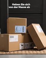 MUNBYN Versandaufkleber Blau 4×6 DHL Etiketten (500 Stück 10.2 x 15.2 cm) Thermopapier Versandetiketten für Labeldrucker 4XL Wasserfester Etiketten Papier, BPA/BPS-frei – Ansicht 2