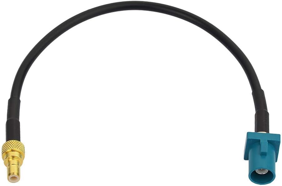 Eightwood DAB Aerial Cable SMB to Fakra Connector Fakra "Z" Male to SMB Female Pigtail Cable RG174 15cm for DAB Car Aerial Toppers AM/FM Blaupunkt Pioneer Clarion Kenwood Alpine JVC