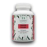 Acerola Kapseln - Natürliches Vitamin C hochdosiert - 180 vegane Kapseln im...