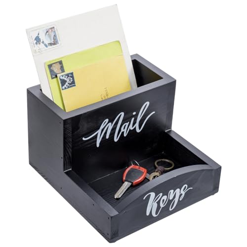 MyGift Urban Modern Mail Holder and Key Organizer Tray in