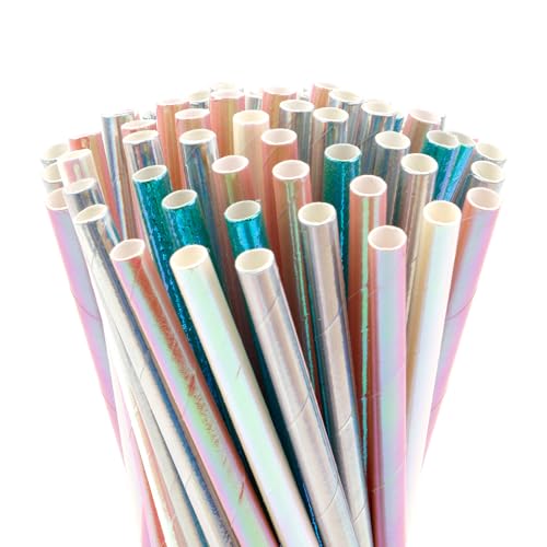 100 pitillos de papel multicolor desechables miniatura 1