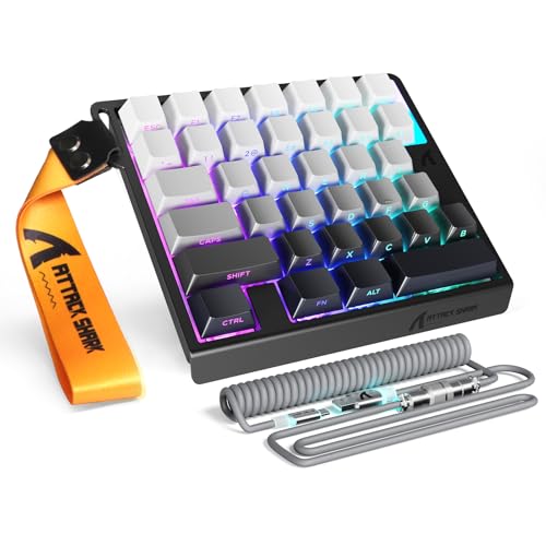ATTACK SHARK M36HE �Ў�Q�[�~���O�L�[�{�[�h ���s�b�h�g���K�[�L�[�{�[�h �L�� ���C�X�C�b�` PBT�L�[�L���b�v RT0.01mm���x �Q�[�~���O�L�[�{�[�h 8000Hz�|�[�����O���[�g 0.125ms�x�� 128K�X�L���� �^��5�w����