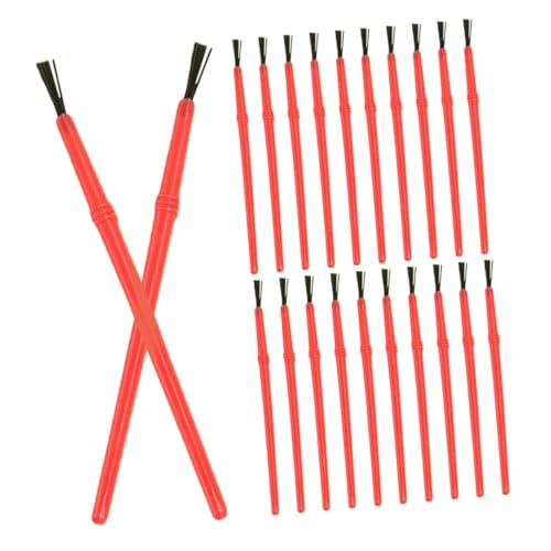 HAWILLOSCH 50pcs Plastic Watercolor Brushes Small Paintbrushes for Toddlers DIY Craft Fine Detail Paint Brush Set Plastic Paint for Classroom and Face Painting