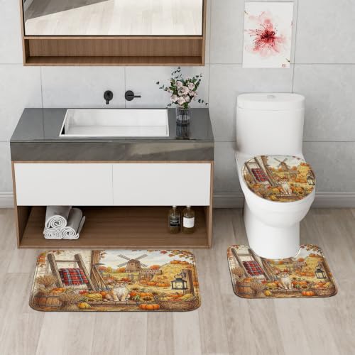 Rideaux de douche chat et tapis pour salle de bain - 5