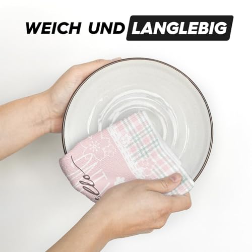 Artoid Mode Jarrón de flores de cerezo Hola Primavera, paños de cocina, 42 x 65 cm verano hogar dulce decoración del hogar toallas de poliéster juego de 4 - imagen 5