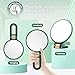 B Beauty Planet 40X Magnifying Mirror, Hand Mirror with Handle, Double Sided Hand Mirror with 40X/1X Magnification, Travel Essential Portable Foldable Makeup Mirror for Precision Makeup Green