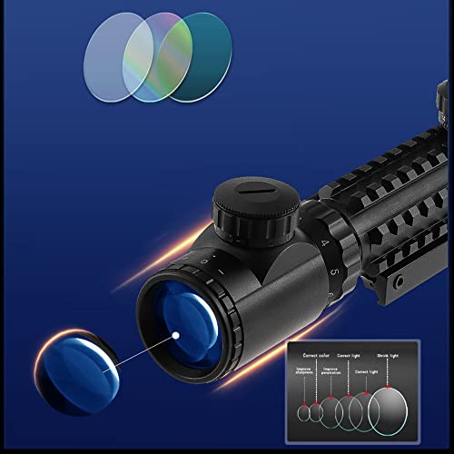 Paike 3-9x32 Hunting Rifle Scope Red/Green Dot Illuminated Sight Optics Tactical Sniper Scopes w/22mm - Image 4