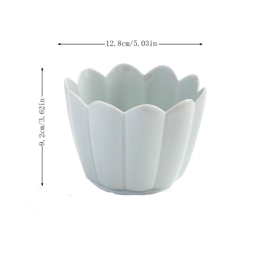 Tazón De Sopa Grande Para Ensaladeras Cuenco de cerámica de estilo chino for el hogar, cuenco for ensalada de frutas y avena, cuenco ligero de lujo for verduras, adecuado for frutas, sopas, Pasta Cuen