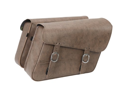 Alforjas de moto Willie & Max 59775 marrones para rutas largas