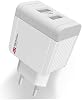 Mutlusan 2.4A 5V 2 USB Li Fast Charging Charging Adapter