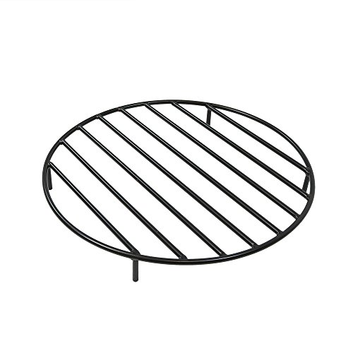 Sunnydaze Fire Pit Grate - Heavy-Duty Steel - Round Firewood Grate for Outdoor