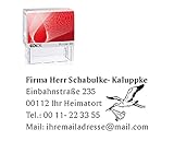 lasergravierte Gummistempelplatte