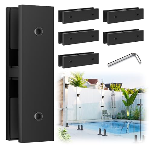 Colliers de serrage pour balcon terrasse balustrade 180 degrés LukLoy noir