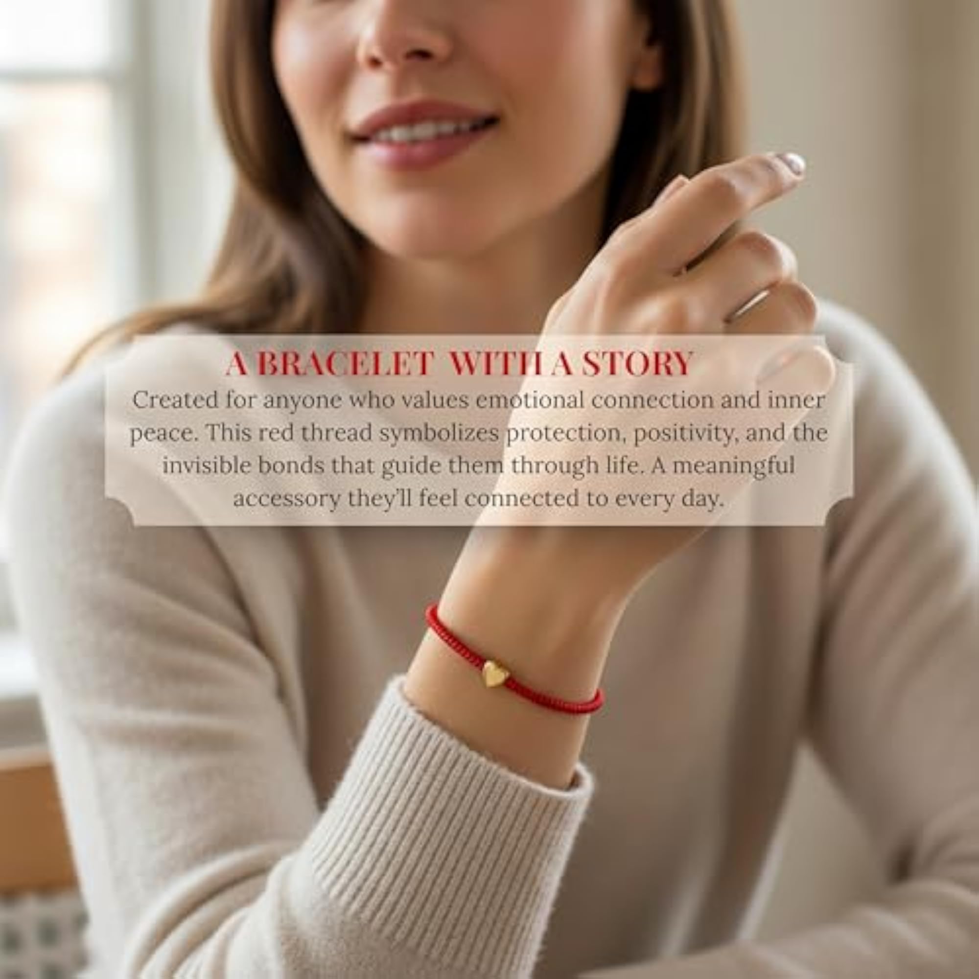 Lucky Red String Bracelet, Protective Charm