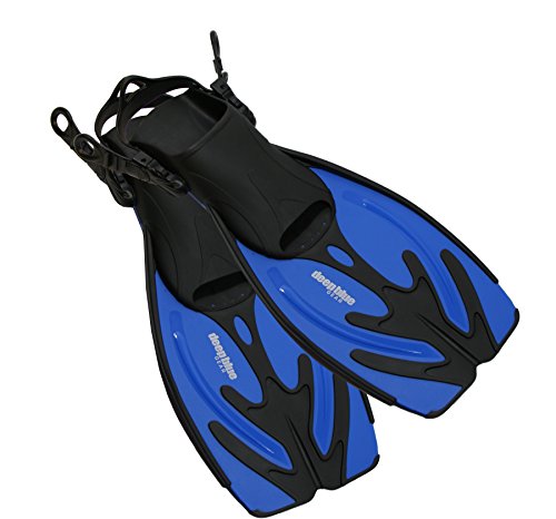 Deep Blue Gear Current Fins for Diving, Snorkeling, and Swim, Kids Size Large/X-Large