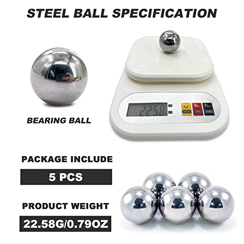Deepdream 1-1/2"-5PCS BEARING BALLS 5Pcs 1.5''Inch Bearing Balls Steel Ball Bearing 38Mm Assorted Loose Bicycle Bearing Balls 1-1/2"… thumb #2