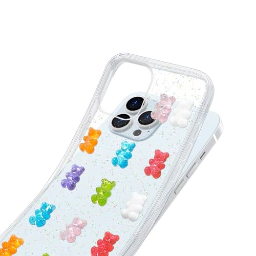 Coque iPhone 16 ours de dessin animé transparente contre les chutes - 7