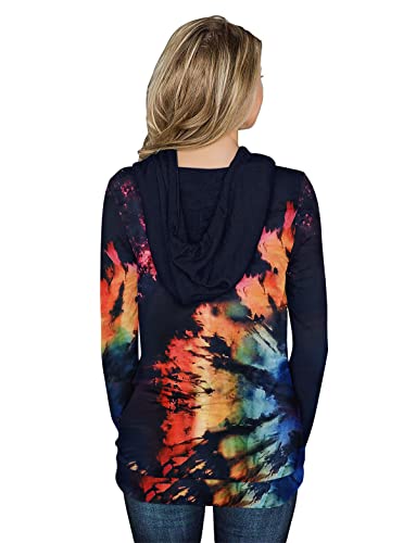 Onlypuff Loose Fit Hoodie Sweatshirts For Women Tie Dye Pullover Hoodies With Pockets Xl #TOP2
