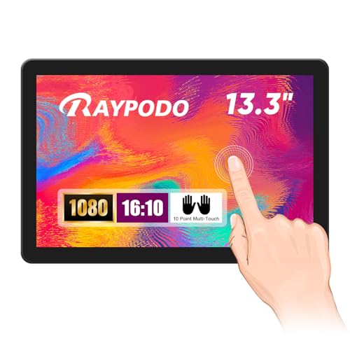 13.3" PoE Tablet - RK3568 Processor - Android 11 - Digital Signage & Smart Home Hub (RPD-1305T-13.3" Black)
