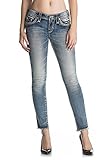  Rock Revival - Damen Aliana Ak204 Ankle Skinny Jeans, 27, Denim
