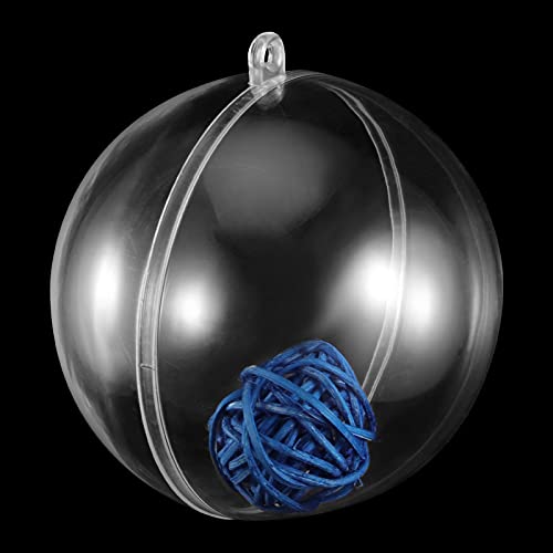 Hakzeon 48 Pack 80 Mm Clear Acrylic Hanging Globe, Acrylic Hanging Ball, Plastic Fillable Ball Ornament For Micro Landscape, Home Decorations, Wedding, Gifts, Crafts #TOP3