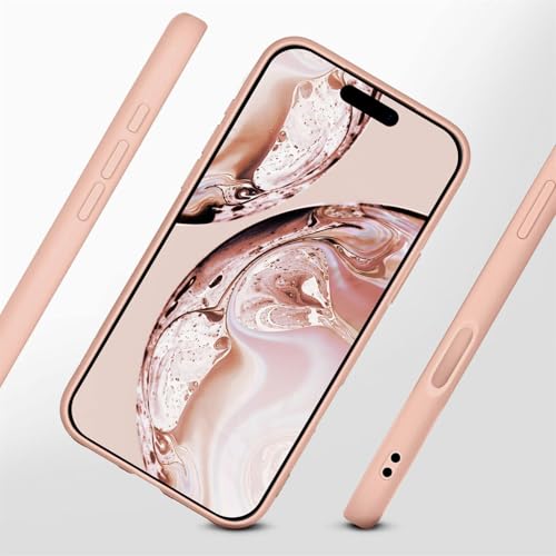 Coque silicone iPhone 17 Pro rose antichoc housse souple protection camera - 2