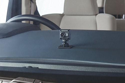 Separate camera mounted on the dashboard, providing a clear view of the road ahead.