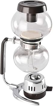 KEuLen Cafetera Sifón, Sifón Cafetera, Cafetera de sifón Manual de sobremesa de Vidrio al vacío de Estilo japonés, 3 Tazas, 360 ml4
