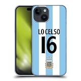 Head Case Designs Officially Licensed Argentina National Football Team Giovani Lo Celso 2024/25 Player Home Kit Group 2 Hard Back Case Compatible with Apple iPhone 15