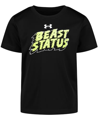 Image of Under Armour Boys Short Sleeve Core Graphic T-Shirt, Lightweight & Breathable, Relaxed Fit