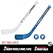Franklin Sports St. Louis Blues NHL Mini Hockey Stick Set - NHL Team Knee Hockey Stick and Ball Set - Two Players - Great Toy for Kids
