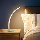 DLLT Curved LED Table Lamp,6W 3000K Warm White Bedside Lamps Modern Small Table Lamp 350LM...