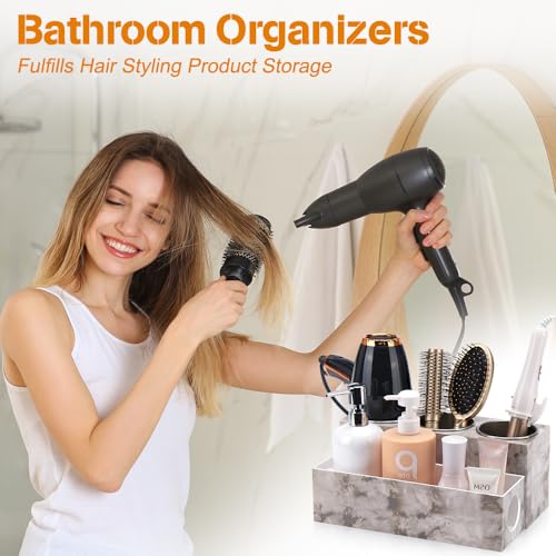 GFWARE Hair Tool Organizer - Bathroom Vanity Organizers and Storage, Hair Styling Accessories Hot Tools Organizer Hair Dryer, Blow Dryer, Curling Iron, Flat Iron, Hair Straightener - Image 3