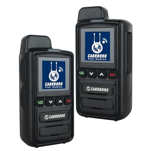 X13 Nationwide Lifetime Free LTE Walkie Talkies Unlimited Range 4G Two Way Radios Long Range Global POC with SIM Cards（2 Pack）