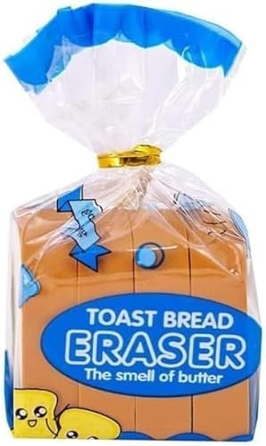 Toastbrot-Radiergummi, Schreibwaren, Lebensmittel-Radiergummis, Brotform, Bleistift-Skizzierwerkzeug, Lebensmittel-Radiergummis für Studenten, Standard-Bleistift-Radierstifte, Bleistifte und