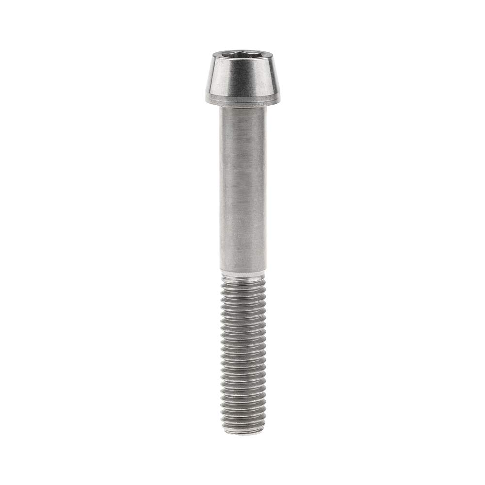 Bullone Flangiato In Titanio M10 Per Bici - Testa Esagonata Forata, Varie Lunghezze 20-90mm